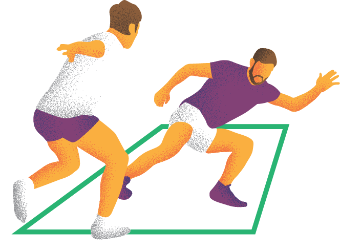 Kabaddi Action Illustration